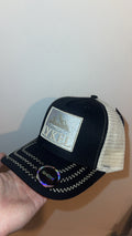 Lykel.co black/cream trucker cap V1