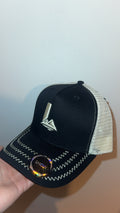 Lykel.co Black/cream trucker cap v2